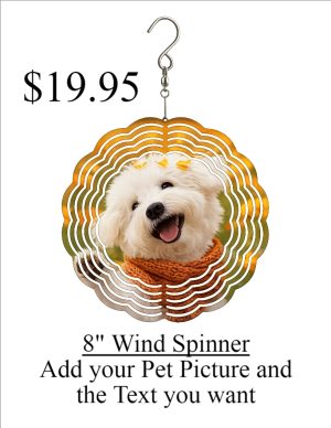 8" Custom Printed Wind Spinner
